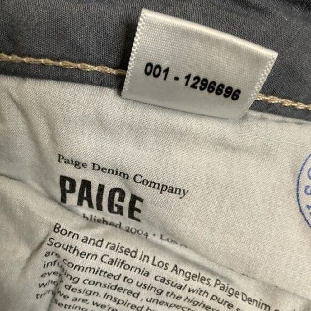 Paige Skyline Ankle Peg Mid Rise Stretch Distressed Denim Jeans Women Size 27 - Picture 3 of 12